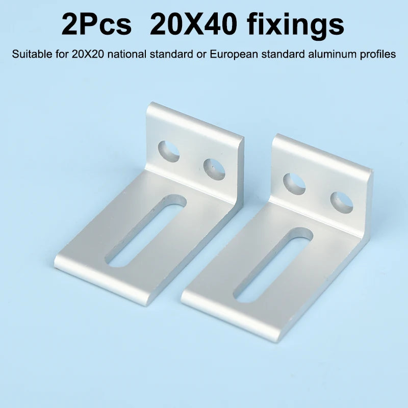 supports d'angle argenté équerres d'angle industriels plats opaques aluminium bricolage travail bois fixations