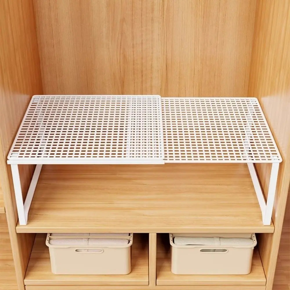 étagère rangement réglable métal noir blanc moderne vêtements salle bain chambre empilable ajustable