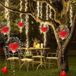 Guirlande lumineuse ballon ondulé rouge Saint-Valentin