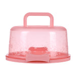 boîte gâteaux transparente moderne poignée muffins gâteau fruits frais blanc rose