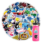 autocollant mural 3d sonic hérisson amis stickers deco chambre enfant pvc bleu