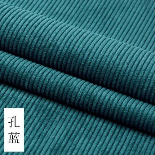 tissu velours côtelé rayures vert olive marron vintage doux chaud polyester coudre maison bricolage