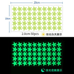 sticker lumineux étoiles vert fluo moderne adhésif chambre enfant décoration mur pièce