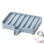 support savon moderne rose vert bleu blanc texture granulée salle bain durable étanche multifonctionnel