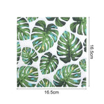 serviettes papier jetables motif animal zèbre léopard feuilles tropicales verte moderne anniversaire mariage baptême