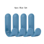 porte clés adhésifs modernes blanc jaune rose bleu vert minimalistes pièces organisateur mural écologique