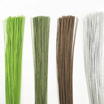 décoration intérieure fil fer blanc vert simple 40cm long fêtes mères mariage