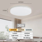 lampe led moderne blanc vis facile 18w 24w 36w 48w chambre salon cuisine