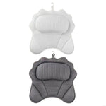 coussin bain blanc gris tissu petits points moderne crochet doux
