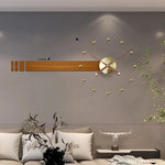 Horloge murale noire design moderne pour décoration intérieure