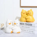Serre-livres canard rose pour décoration intérieure ludique