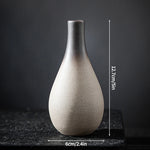vases décoration gris brun minimaliste artisanal hydroponie fleurs séchées plante verte