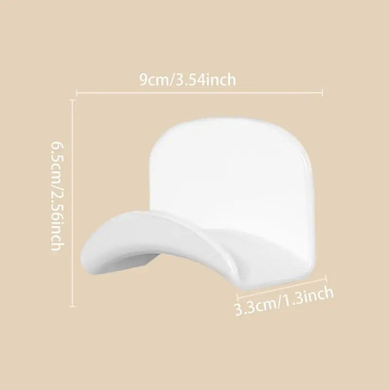 porte casque audio mural adhésif noir blanc moderne rangement chambre sans perçage