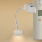 lampe pince led rechargeable usb blanc moderne protection yeux clip table étudiante