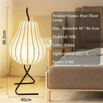 lampe sol moderne blanc toucher on off rayures noires intérieur chambre coucher led