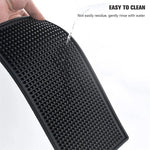 tapis bar moderne noir perforé respectueux environnement adhésif 30x45cm durable imperméable