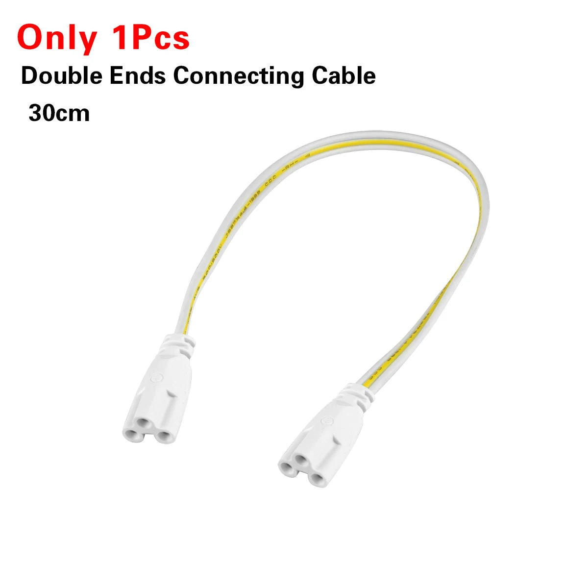 tube led blanc moderne 6w 8w 29cm 30cm aluminium lisse clips vis