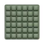 coussin siège gonflable mousse pu noir contemporain valve intégrée massage rond boudins opacité chambre