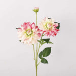 Dahlia artificiel moderne fleur pompon rouge rose blanc orange décoration intérieure maison(cube) 76cm