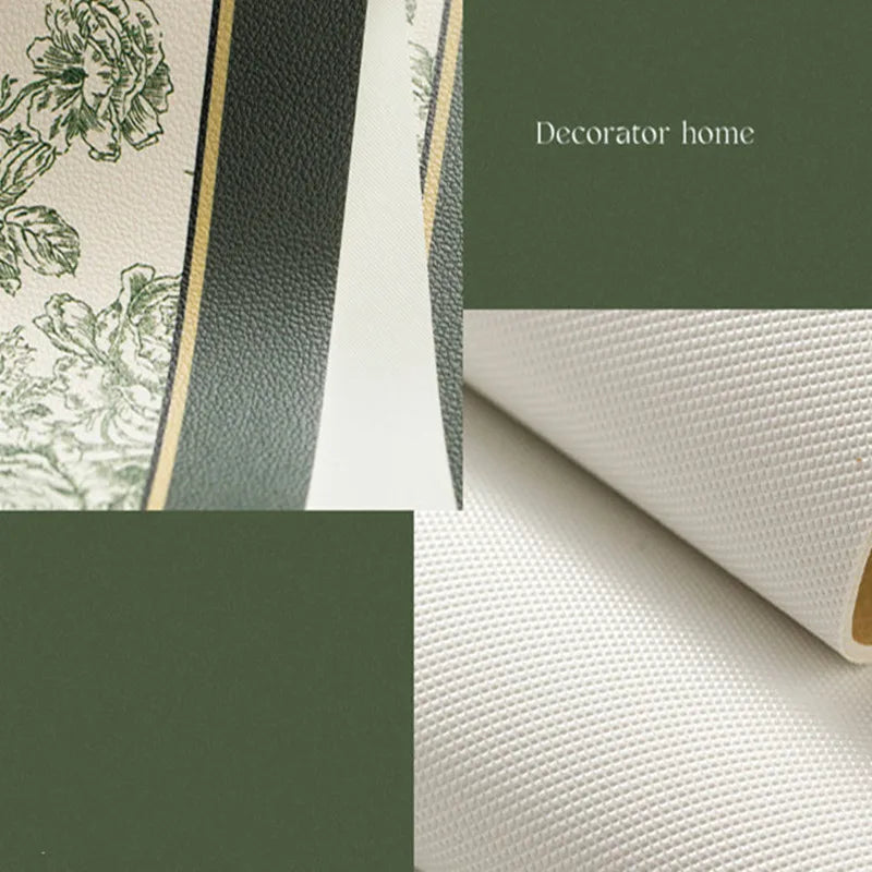 serviettes table florales blanc vert respectueuses environnement 20x12 pouces adhésives set table classique