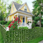 rideau végétal artificiel feuilles vertes moderne clips fixationextérieur décoration jardin balcon