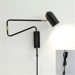 lampe murale or noir moderne scandinave articulée étude chambre entrée