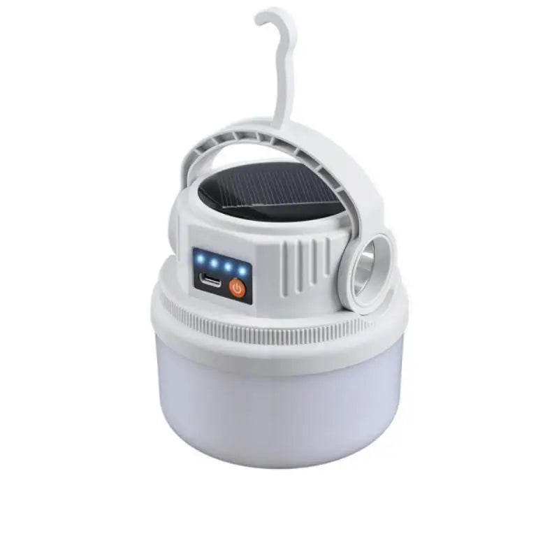 lampe solaire rechargeable led projecteur extérieur camping moderne blanc abs ccc usb type