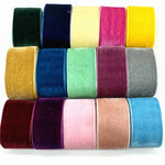 ruban velours uni élégant 18 couleurs opaques décoration mariage bricolage yards polyester