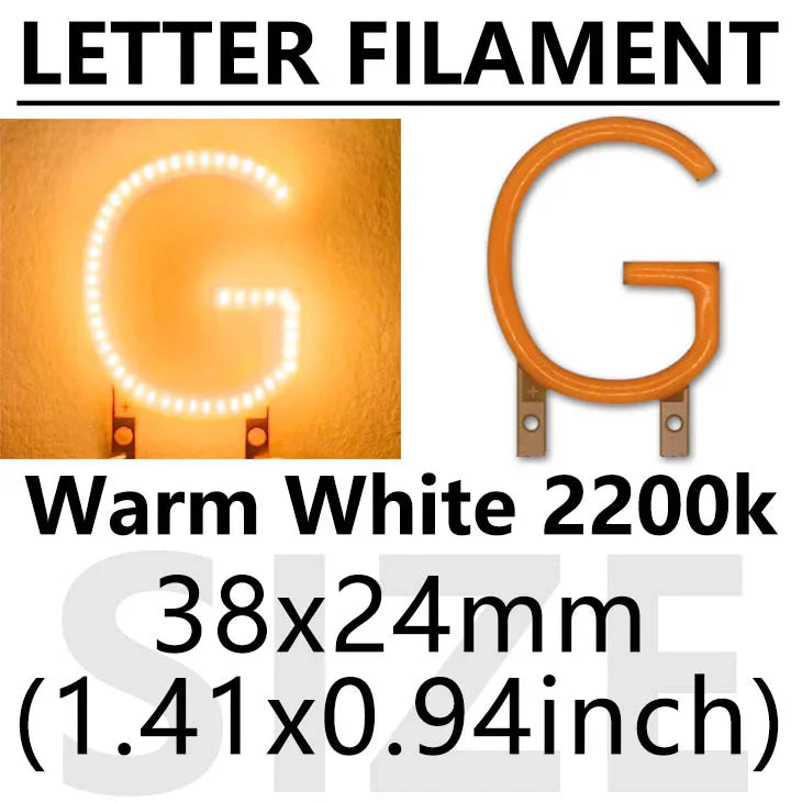 lettres lumineuses orange modernes minimalistes décoration noël fêtes 2200k LED warm white