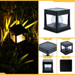 lampe solaire ip65 led étanche contemporaine noire base autoinstallableextérieur jardin