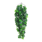 guirlande artificielle feuilles vertes moderne extérieur accrochable 100cm 66feuilles 25cm diameter