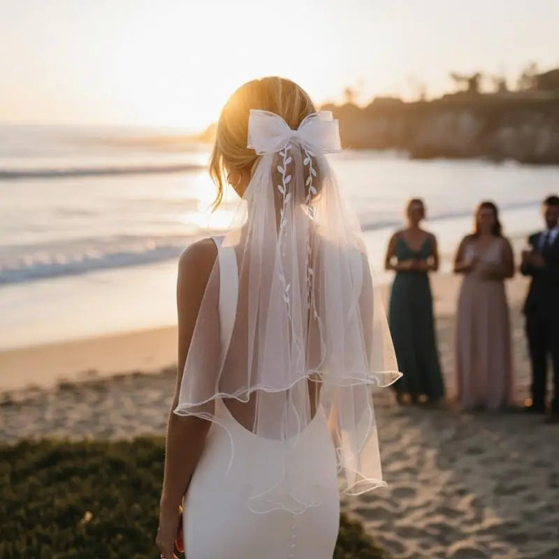 voile mariée blanc broderie feuilles élégante transparente classique dentelle noce