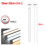 veilleuse led sans fil rechargeable détecteur mouvement sous meuble blanc moderne 10cm 20cm 30cm