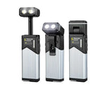 lampe torche rechargeable aimantée réglable noir moderne rayures horizontales