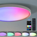 lampe intelligente blanc moderne flux lumineux variable télécommande application mobile