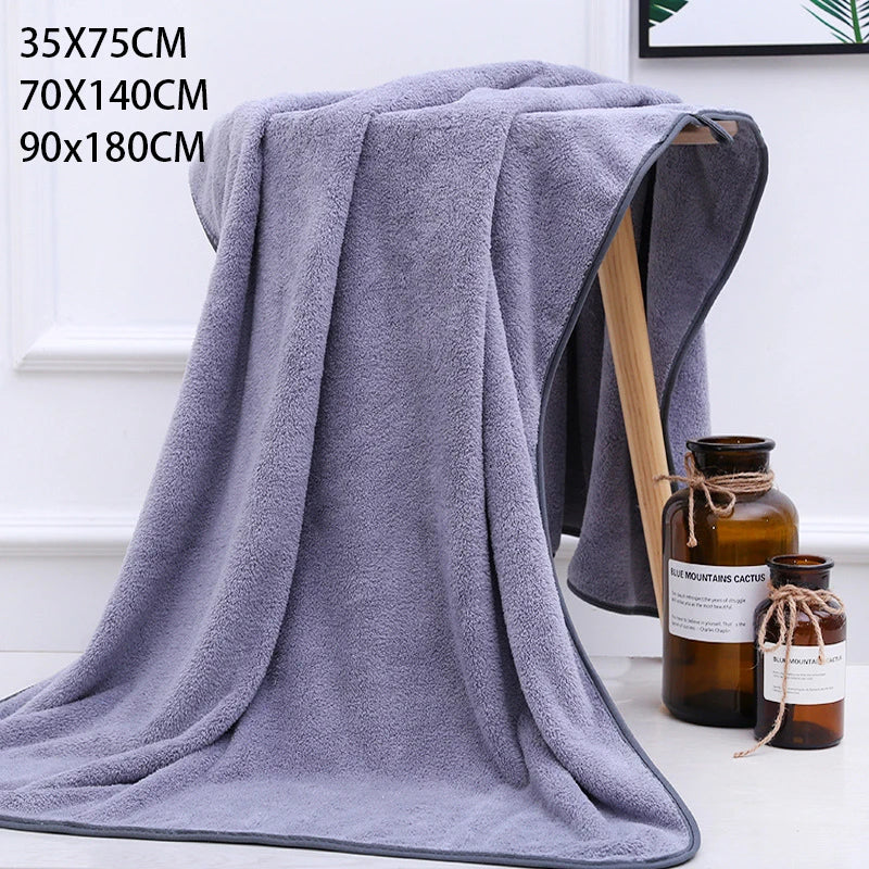 serviettes bain microfibre gris rose absorbantes rapide lavables moderne