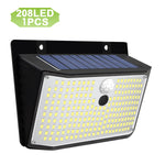 lumière solaire led 176 diodes capteur mouvement moderne jardin sécurité