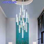 suspension lumineuse contemporaine or argent texture brillante élégante chambre salle bain led