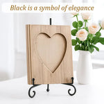support d'affichage pliable fer noir élégant classique utilisation multiple affichages