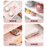 Papier protection meuble adhésif motif chats coeurs HELLO KITTY rose clair 300x30cm