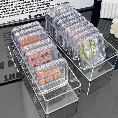 Boîte de rangement bijoux acrylique transparent 12 compartiments