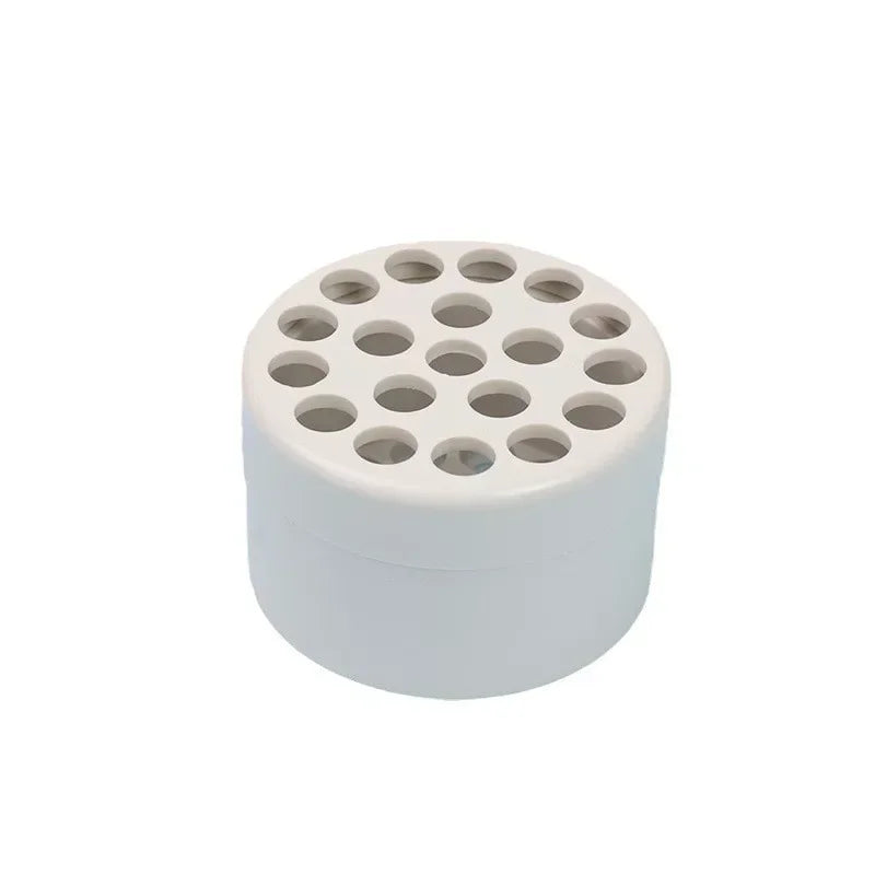support tige transparent moderne pot fleurs adhésif trou hexagonal DIY art floral