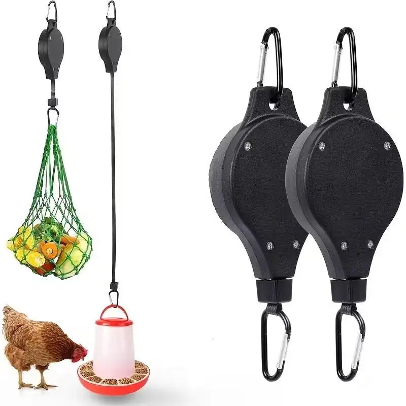 suspension rétractable crochet corde pots fleurs panier fruits légumes distributeur animaux mailbox extérieur moderne