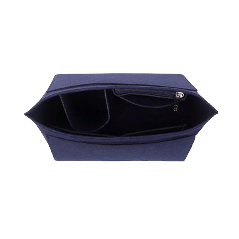 sac cosmétique moderne réutilisable beige noir rose pâle uni opaque poignée amovible compartiments intérieurs