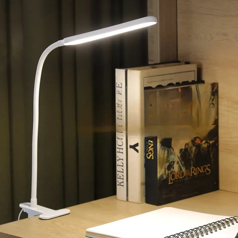 lampe led réglable usb couleurs protection yeux moderne minimaliste blanc noir