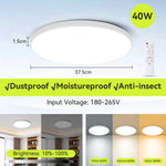 lampe led blanc moderne télécommande couleurs réglable ip44 étanche salon salle bain