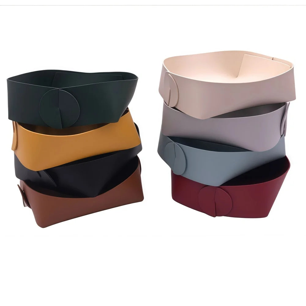 boîtes rangement modernes multifonctionnelles maison articles divers rangement ordonné couleur marron vert foncé gris