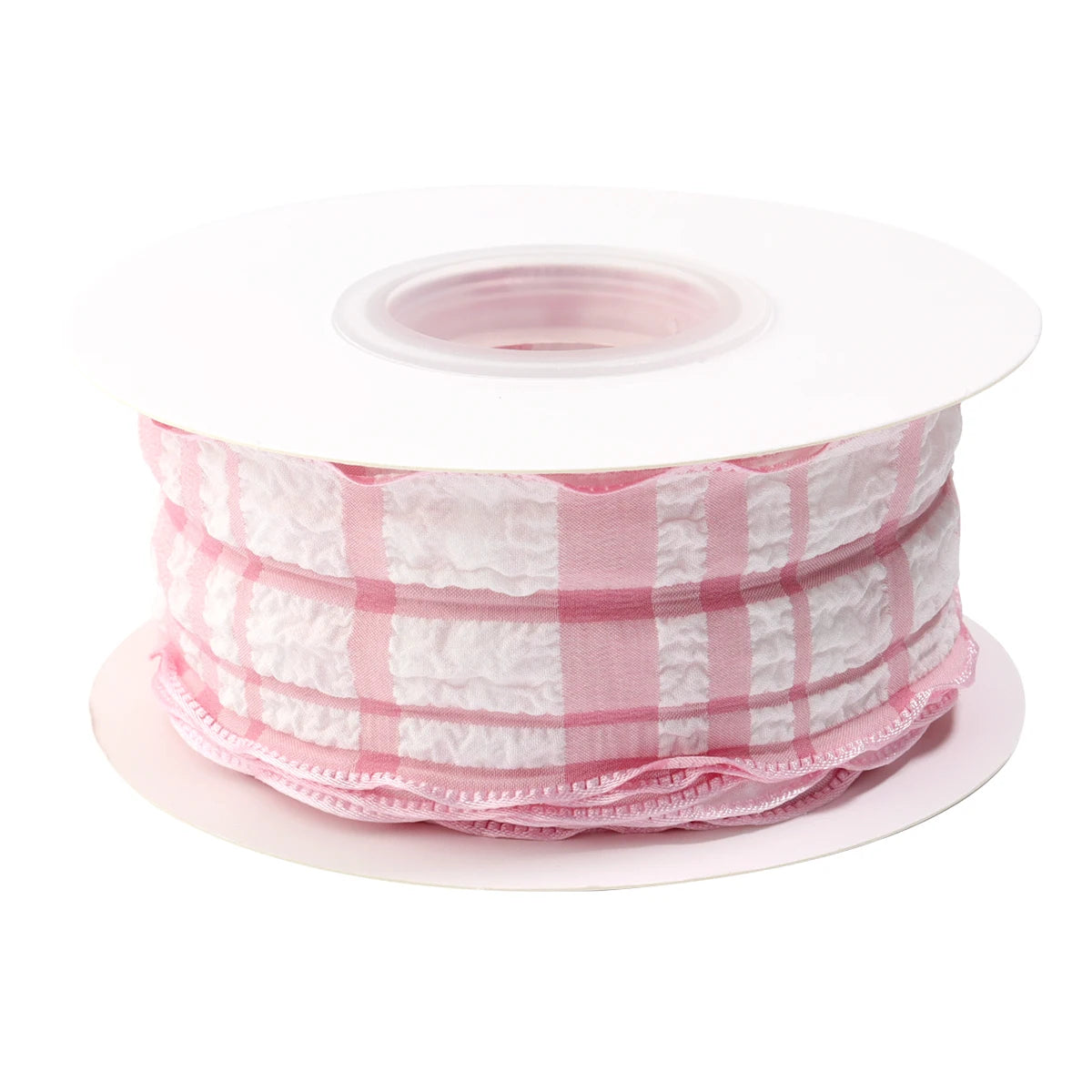 rubans carreaux polyester blanc jaune rose vert bleu marron noir classiques 2.5cm 4cm