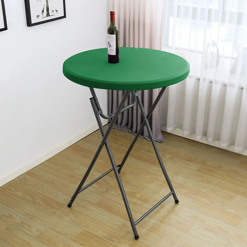 nappe table ronde extensible spandex imperméable banquet mariage fête décoration intérieure extérieure