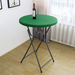 nappe table ronde extensible spandex imperméable banquet mariage fête décoration intérieure extérieure